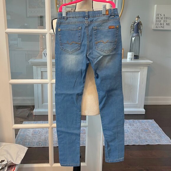 7 For all Mankind "The Skinny" Jeans Girls size 14 - Picture 4 of 7